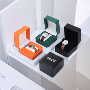 PU Green Flip Watch Box Watch Packaging Box Watch Storage Box Watch Gift Box Wrist Watch Box Mechanical Watch Box
