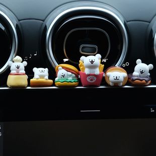 [Resin material] line puppy car ornaments Internet red cute cartoon car center console display small pendulum