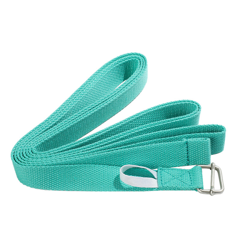 綿質の専門の艾揚格ヨガのストレッチベルトの滑り止めの補助のストレッチベルトの動作は固定の訓練のゴムバンドを矯正します。