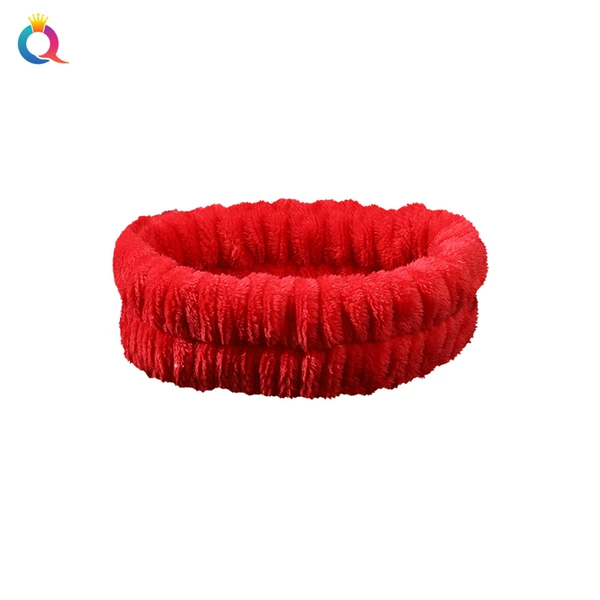 Solid color red headband