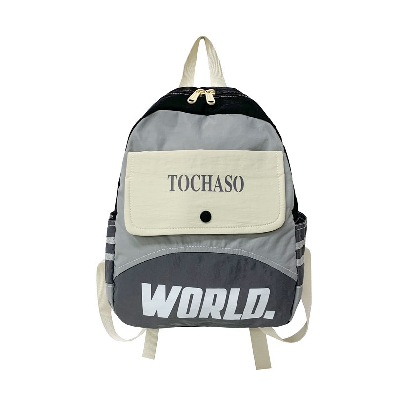 Mochila de moda coreana para niños y niñas, mochila escolar de gran capacidad, nueva mochila de niños con letras extranjeras