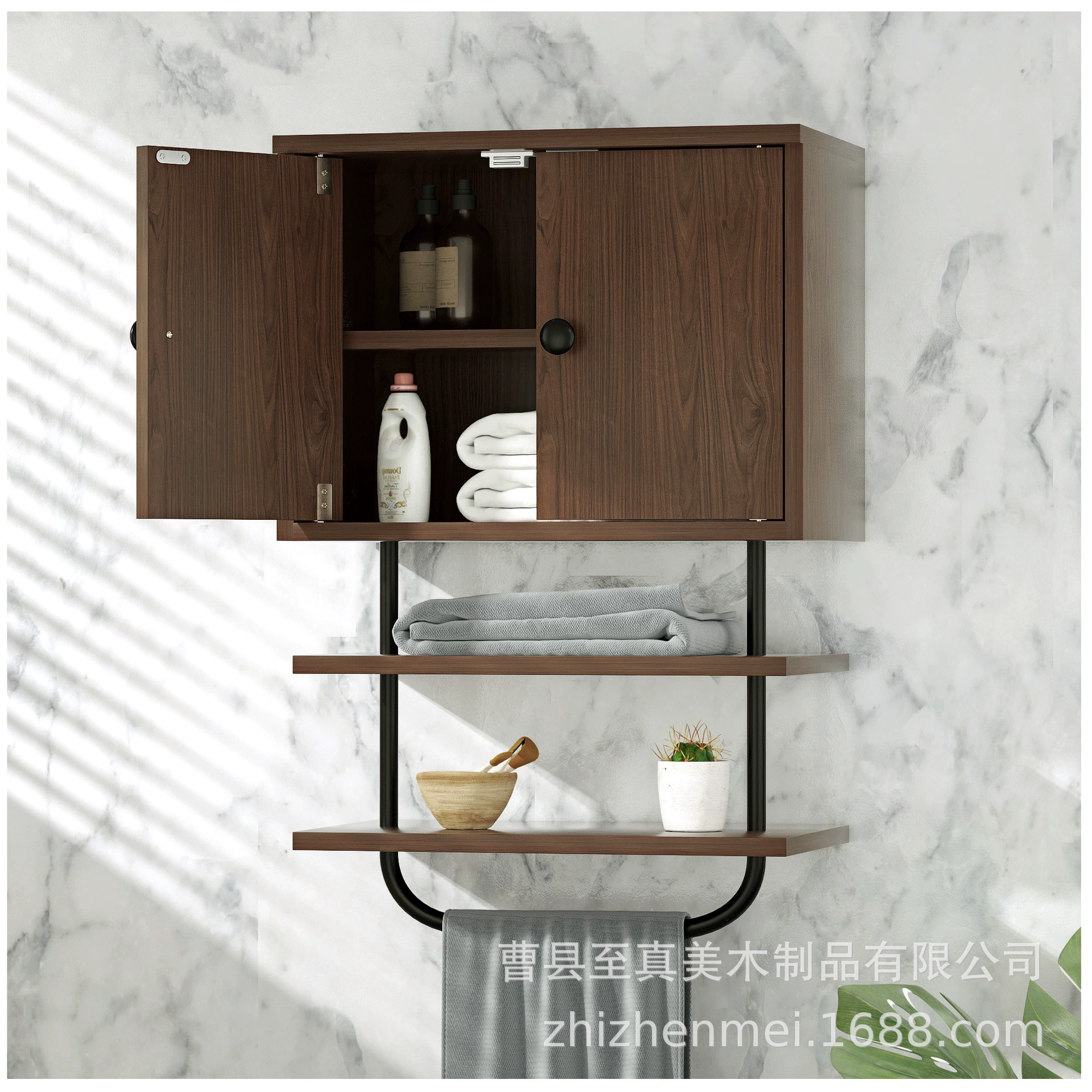 Ретро настенный деревянный шкаф для ванной комнаты из цельного дерева двойной двери шкаф для ванной комнаты американский деревенский полотенце подставка шкафчик