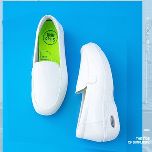 New Nurse Shoes Summer Air Cushion Medical Nurse Shoes Women's Breathable Soft Sole Doctor Shoes Genuine Leather White Work Shock Absorption Women