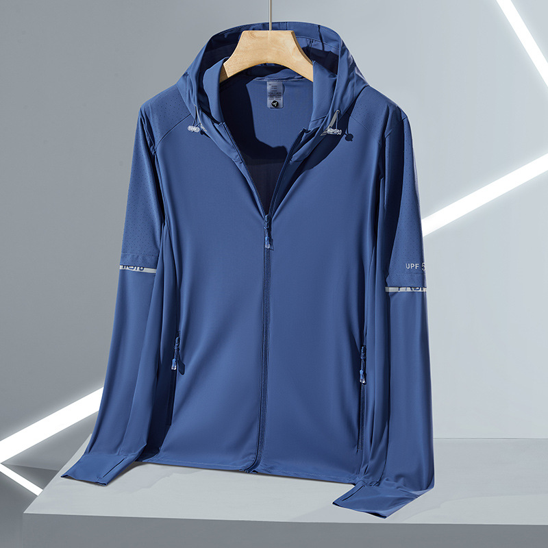 Sun Protection Clothing Men's Summer Ice Silk 2025 New UV Outdoor Men's Coat Fishing Thin Breathable Sun Protection Clothing
