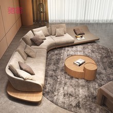 1W3新款意式轻奢高端奢华诧寂风科技布沙发客厅现代简约北欧异形