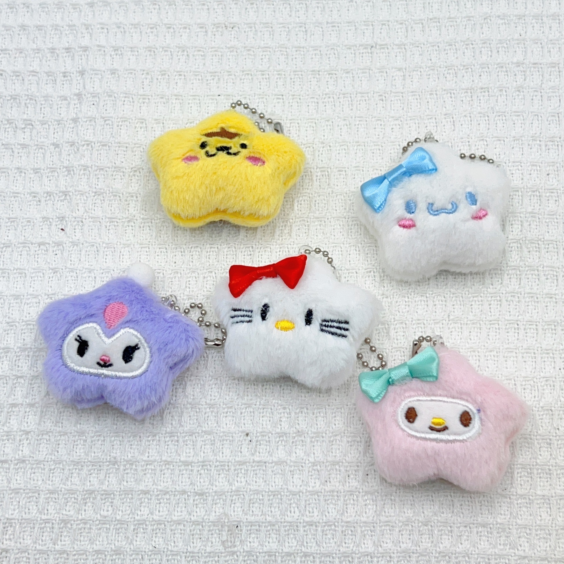 Cartoon Animal Plush Toy Small Pendant Keychain Backpack Hanging Ornaments Small Clip Doll Machine Doll Activity Gift