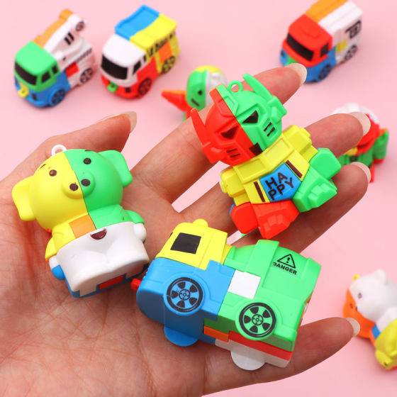 Luban lock robot animal car building blocks Kongming lock intelligence assembly unlock buckle suit toy manufacturers wholesale