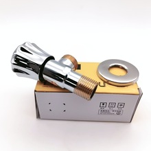 铜牙加长冷热全铜体三角阀热水器开关水阀红蓝4分八字阀三通角阀