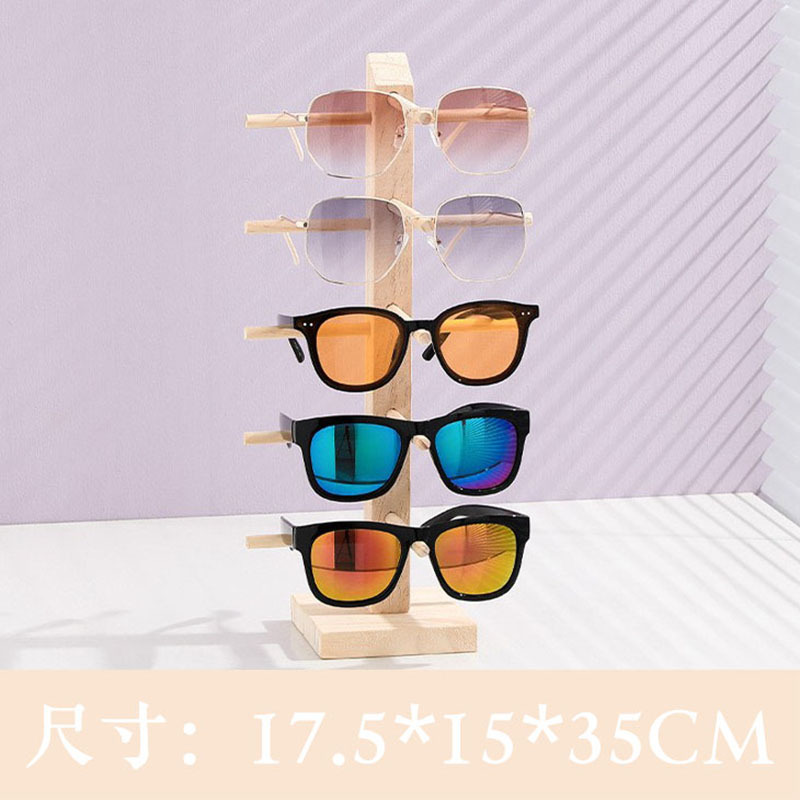 단일 행 [5] 솔리드 우드 안경 프레임