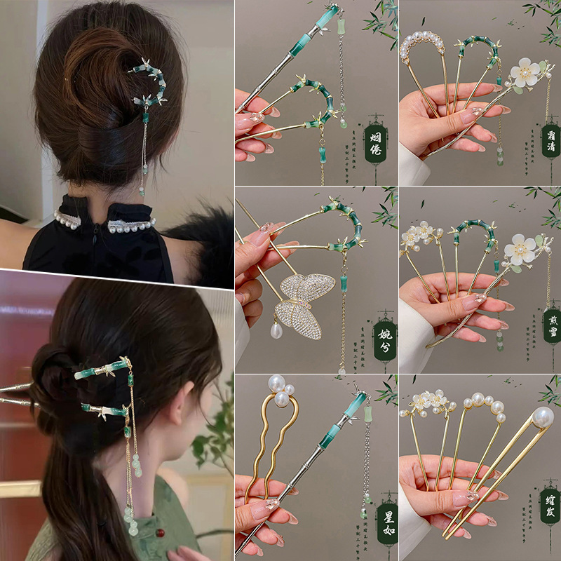 Pinzas de cabello, estilo antiguo, pinzas de cabello, nuevos accesorios de ropa china de alto nivel, pinzas de cabello, joyas para el cabello