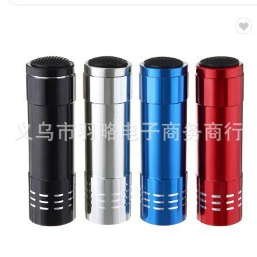 Производители прямые поставки 9LED фиолетовый фонарик УФ 395 фонарик УФ клей отверждения флуоресцентный фонарик обнаружения