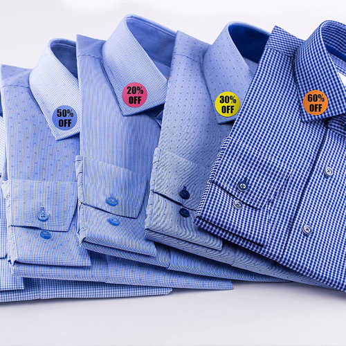 Wholesale product discount stickers 10% to 60%, retail promotion sticker labels