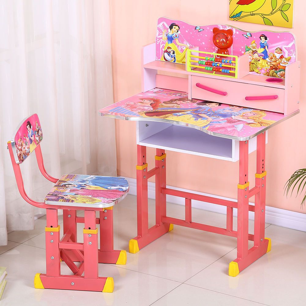 Children's Desk Study Table Primary School Student Writing Desk Home Homework Desk Desk Chair Combination Set Boys and Girls