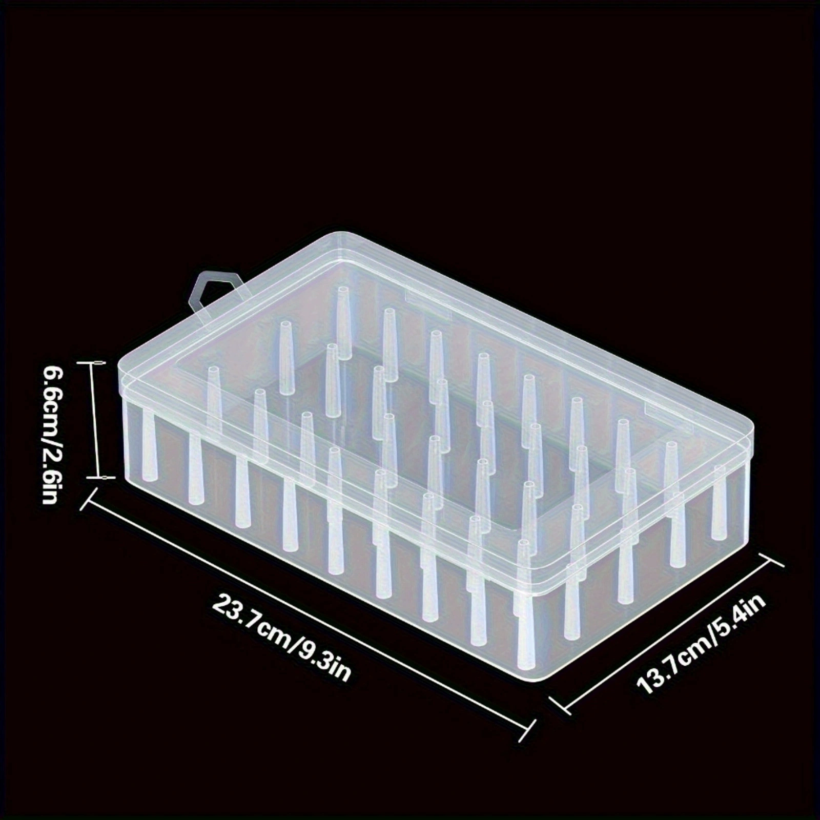 Storage box, small storage system, earrings, transparent plastic accessory