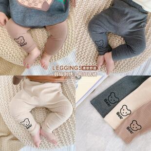 Baby Baby Korean Leggings Spring and Autumn Outer Wear Baby Pants Baby Spring Thin Trousers 0033