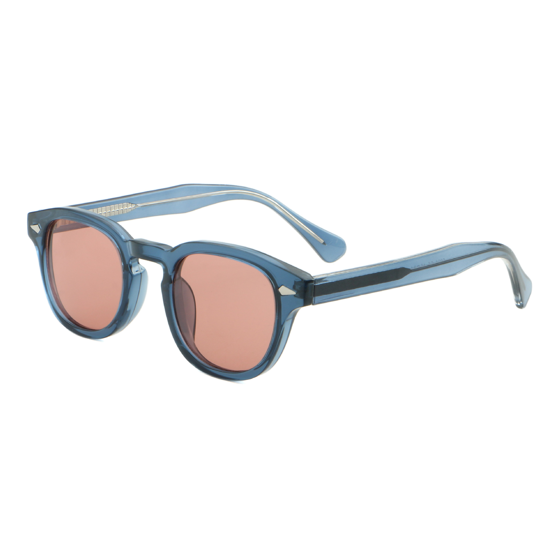 2021 New Retro Sunglasses AC Film Propionic Acid Pin Temples Net Red Same Style Fashion Small Frame Rice Nail Sunglasses