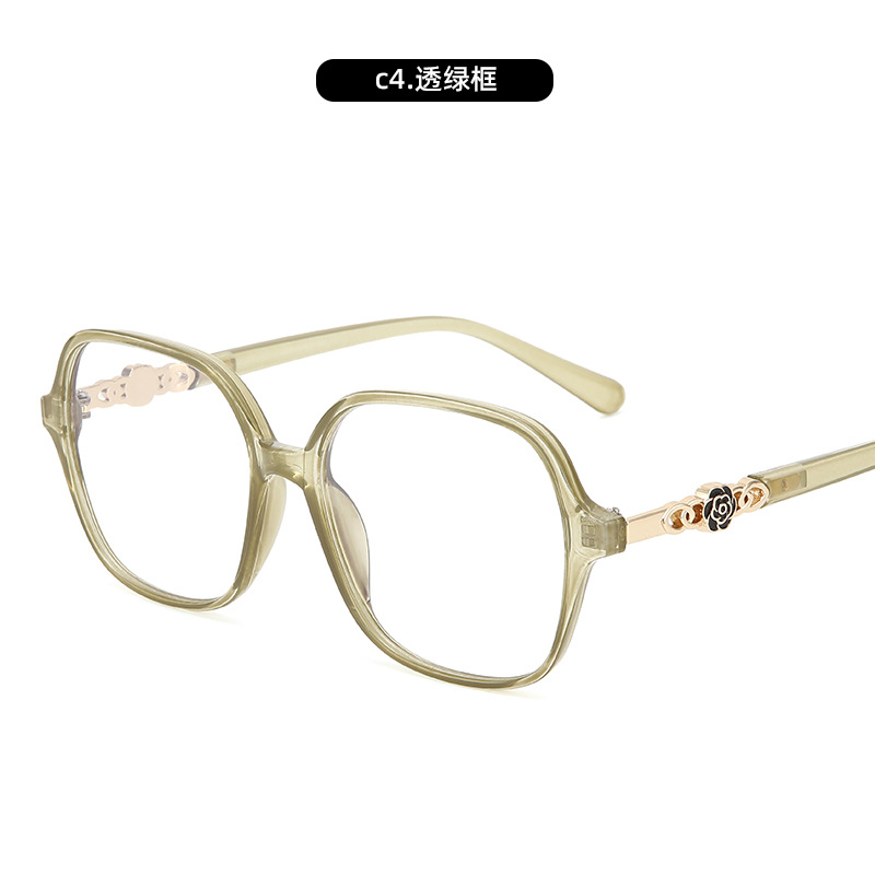 Nueva celebridad de Internet Xiaoxiangfeng Camellia Gafas anti-luz azul Versión coreana del marco de espejo en vivo de Douyin femenino Marco de espejo de miopía