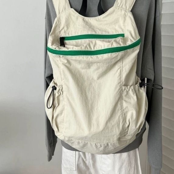 South Korea's New Ultra-Light Nylon Outdoor Backpack Travel Leisure Student School Bag Lightweight Large-Capacity Travel Bag