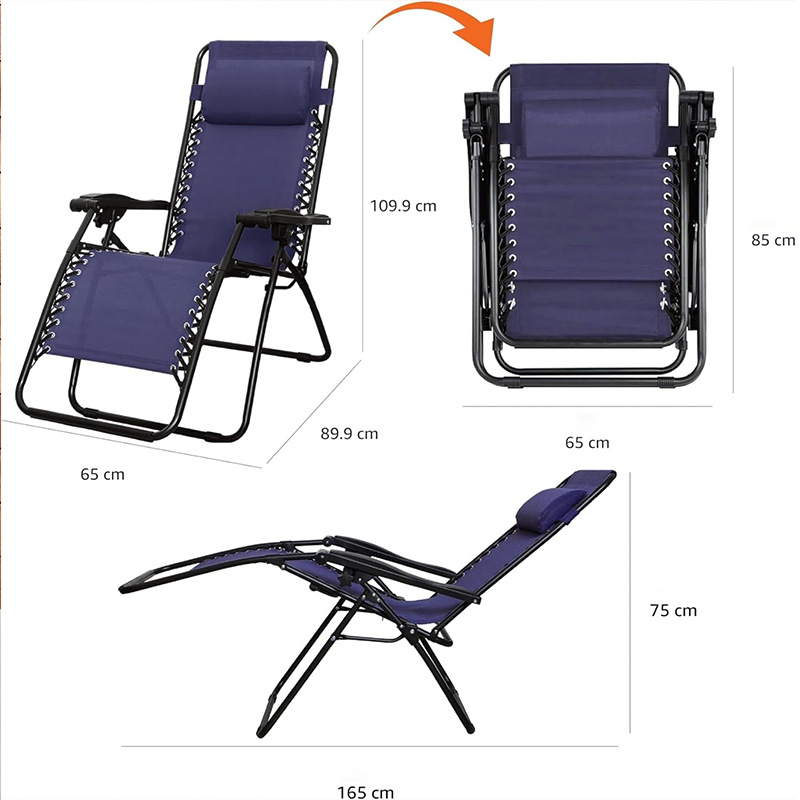 Siesta de verano silla plegable de producción auto-venta silla de almuerzo de oficina al aire libre silla de playa silla de relajación silla de relajación