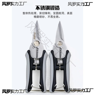 Wholesale electrician scissors 6 inch stainless steel wire stripper multifunctional iron sheet scissors wire slot scissors stripper wire crimping pliers