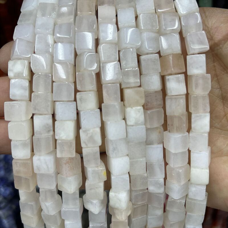 6mm天然石直角方块正方块水晶玛瑙虎眼石散珠diy手链项链配饰批发|undefined