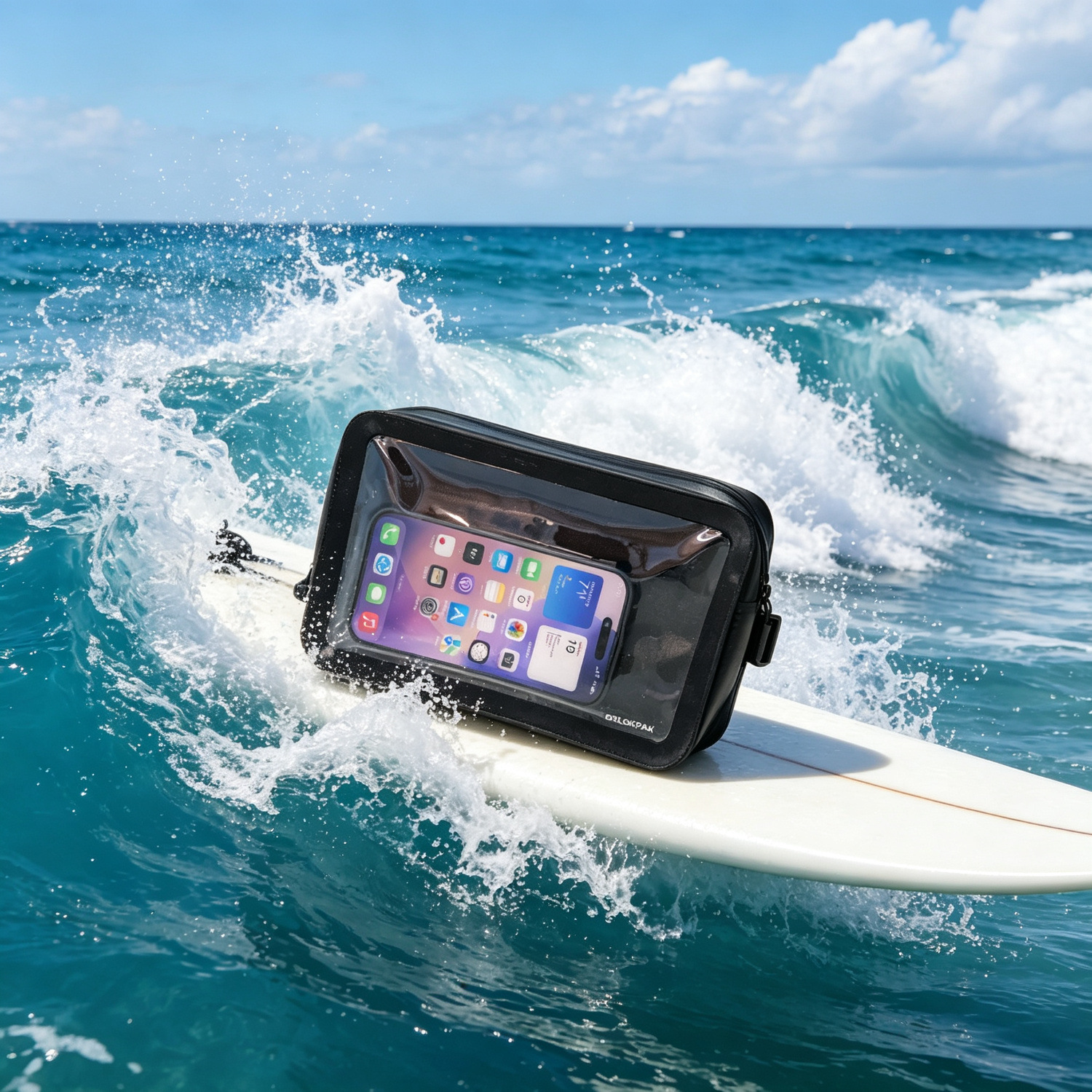 Waterproof waist bag for water sports, waterproof pouch for large-screen phones, waist bag for organizing belongings while rafting or at the beach, cross-border supply