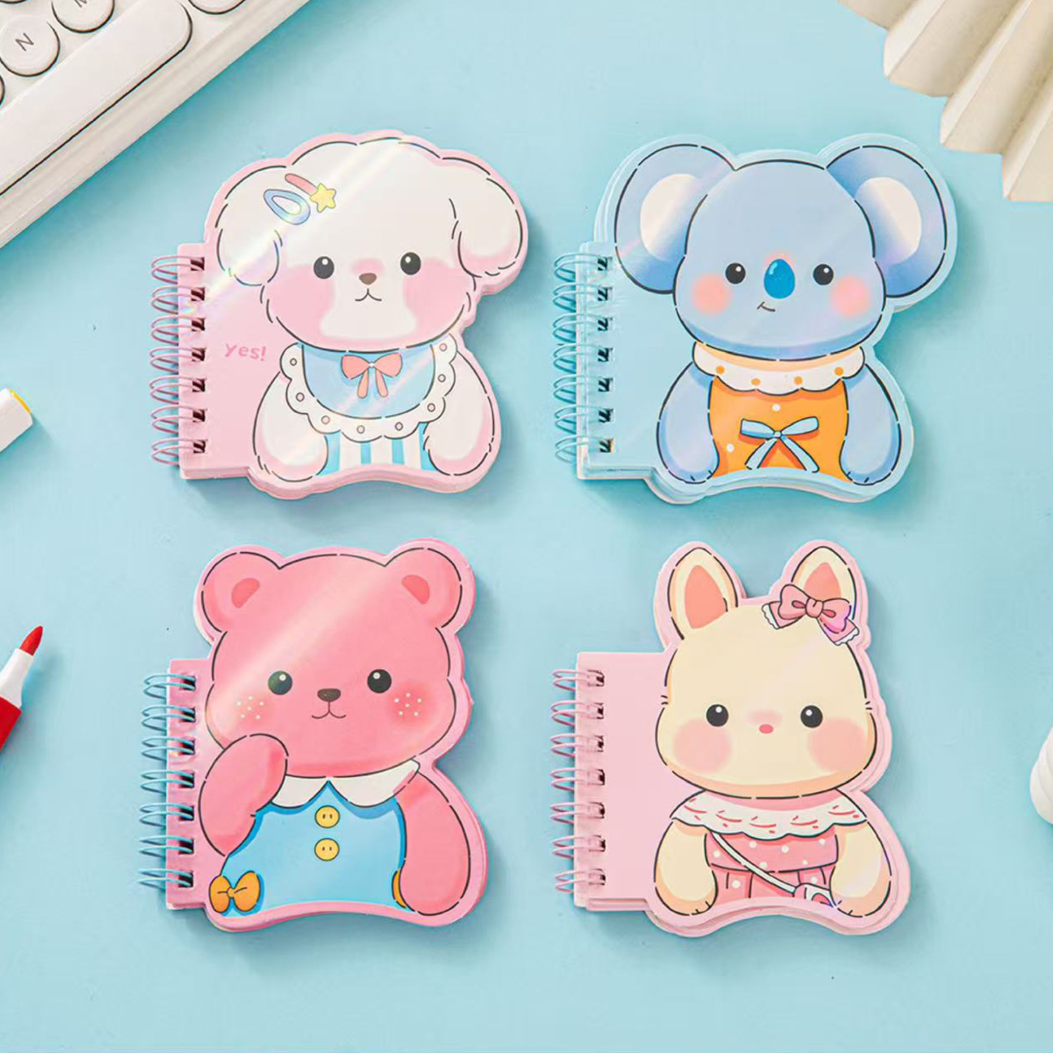 Caricatura Kitty A7 bobina de forma especial esta creativa Sanrio línea horizontal página de color cuaderno de mano fuente de cuaderno de estudiantes