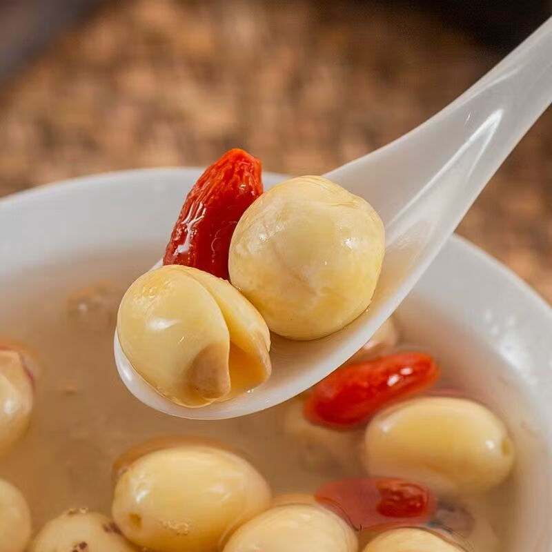 Fujian Lotus Seeds 500g Premium Jianning White Lotus Seeds Hand Peeled Core Removed Dried for Tea and Soup specifications