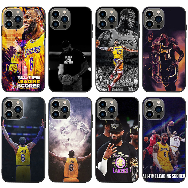 Mobile Phone Case 15 Basketball James for iPhone LeBron XR Lakers Star Men's Mobile Phone Case Europe and America