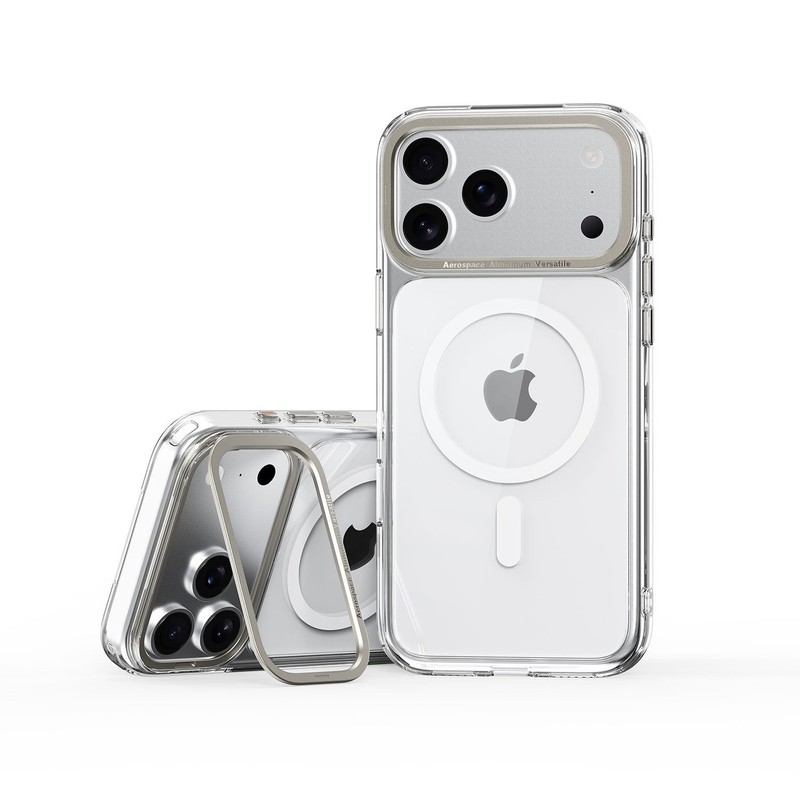 iPhone17air手机壳 晶透隐形支架磁吸壳适用苹果16pro手机保护套|undefined