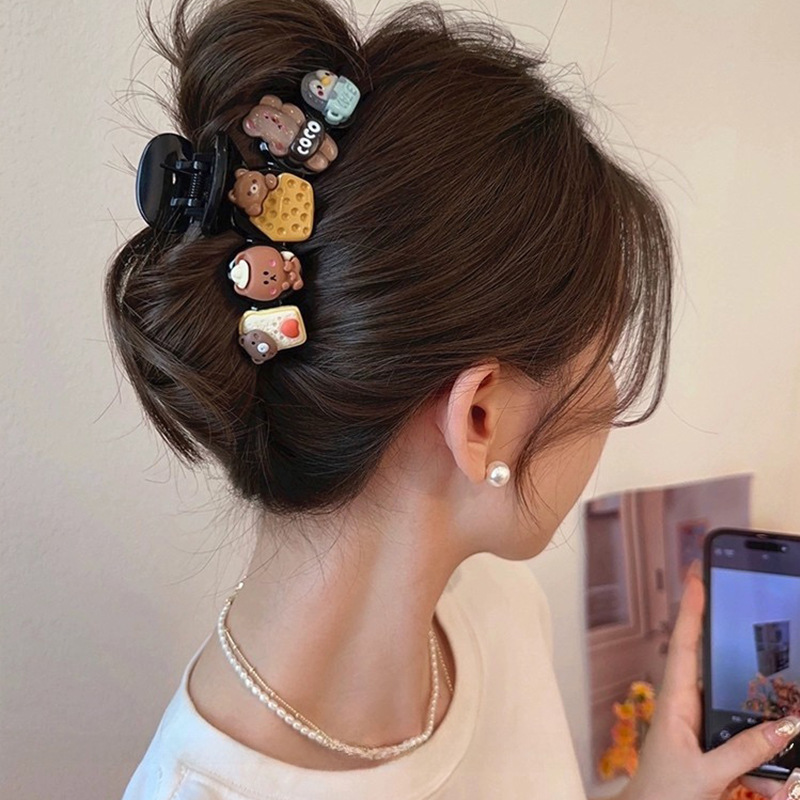 後頭部用の高級感のあるヘアクリップ、フレンチニッチの高級感のあるヘアクリップ、髪のボリュームを際立たせる絶妙なヘアクリップ、大きな新しいスタイルのヘアクリップ|undefined