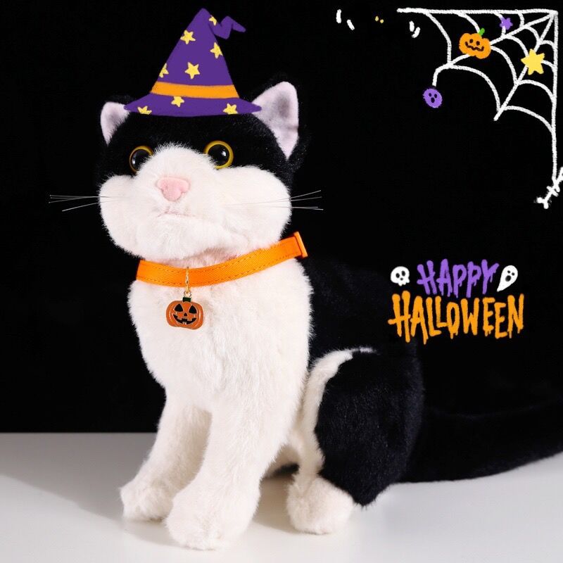 Mascotas Halloween calabaza fantasma campana ajustable perro gato conejo colgante accesorios collar