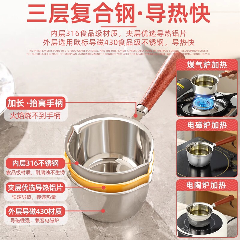 不锈钢泼油小锅家用热油专用神器厨房浇油榨油烧油迷你淋油锅|undefined