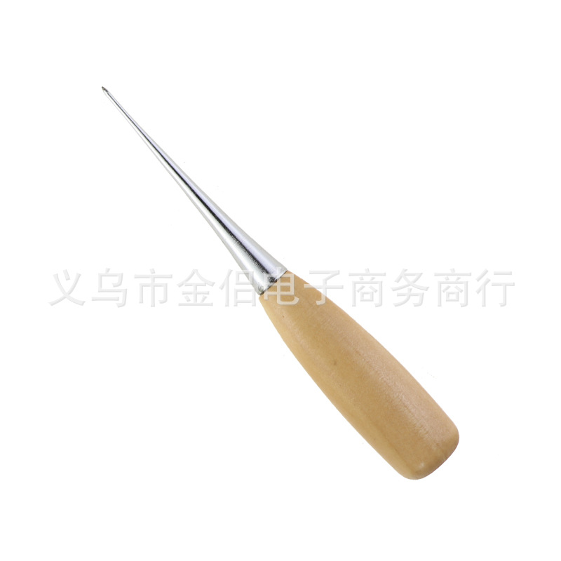 厂家直销 skc木柄锥子DIY编织工具直锥弯锥针钻子工具皮具修鞋-阿里巴巴