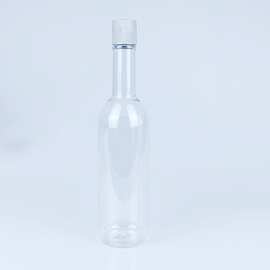 工厂430mlpet造型瓶烫发水瓶身体乳瓶洗手消毒液瓶酒瓶形塑料瓶
