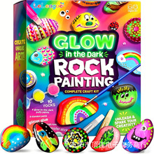 DIYҹ���L��ʯ�^���b�ɹ�l����ωT�f ���R�d���N rock painting