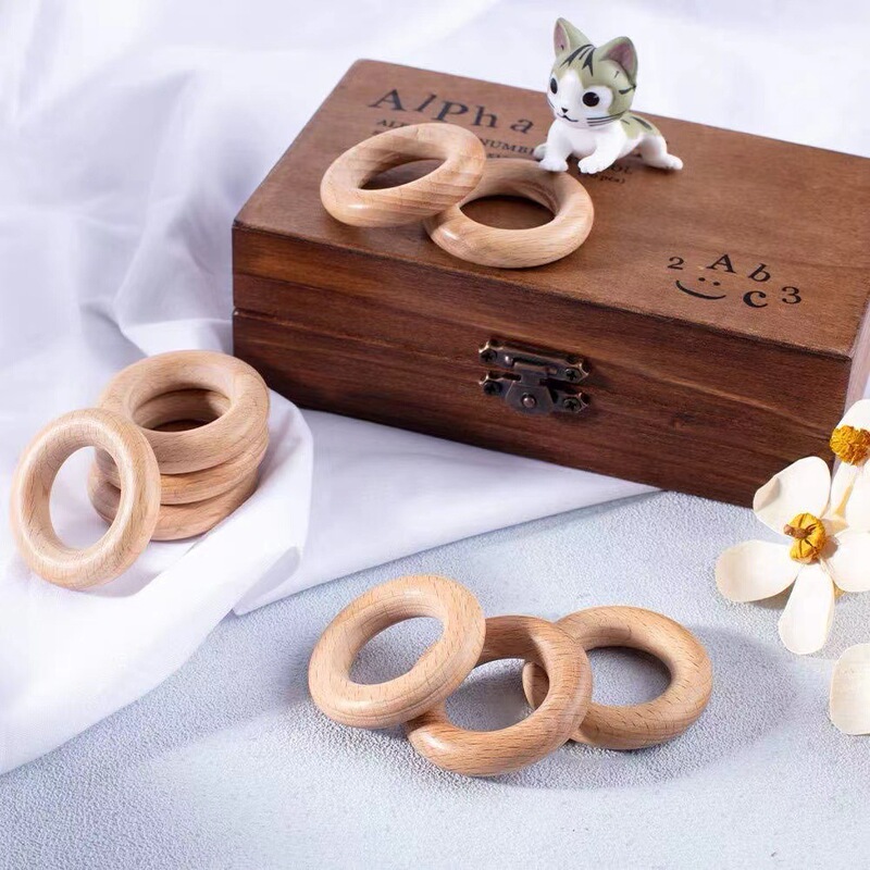 工場直接供給ウッドカラーウッドリングウッドリングリングリング diy ブナ材幼児おもちゃアクセサリーブナ材|undefined