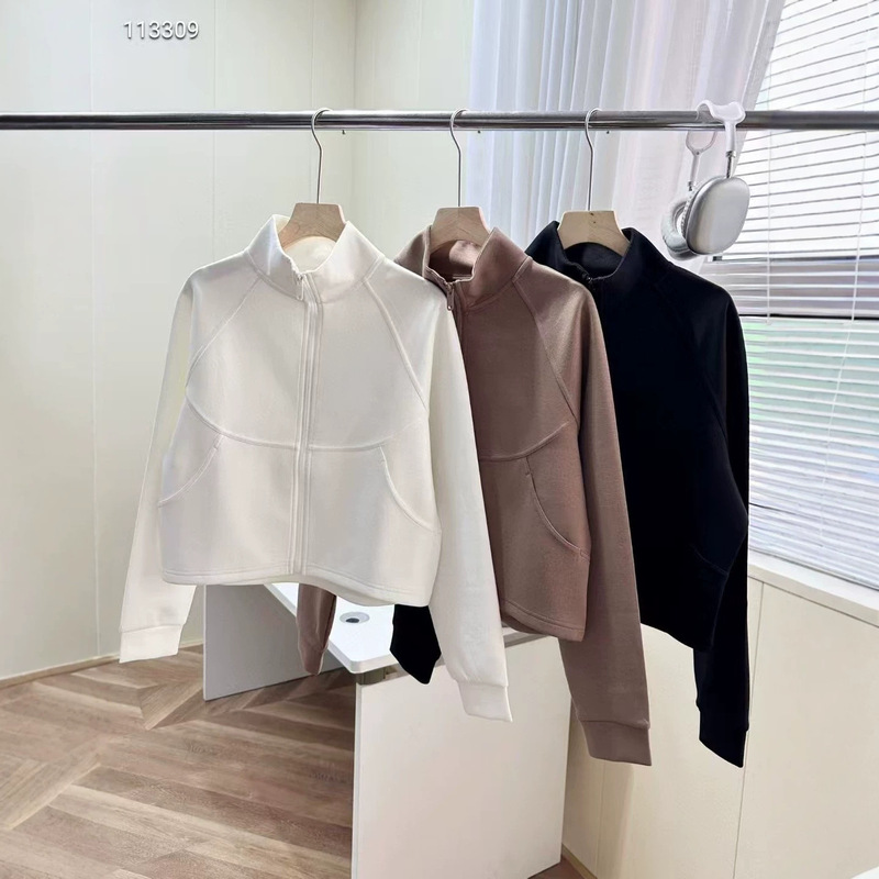 Alogant Sports Jacket for Women, Spring and Autumn, Loose Fit, Stand Collar, Zip-Up Sweatshirt, Running, Fitness, Yoga Top Alogant Sports Jacket for Women, Spring and Autumn, Loose Fit, Stand Collar, Zip-Up Sweatshirt, Running, Fitness, Yoga Top