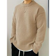 I 36463 Men's Solid Knit Sweater ��ʿ��֯�� ŷ���羳����ѷ��