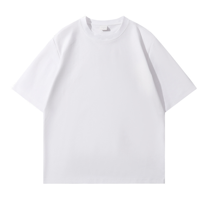 2025 nuevo producto 240g Peru Lycell camiseta de manga corta para hombres y mujeres con el mismo estilo literario, suelto, fresco y versátil image 6