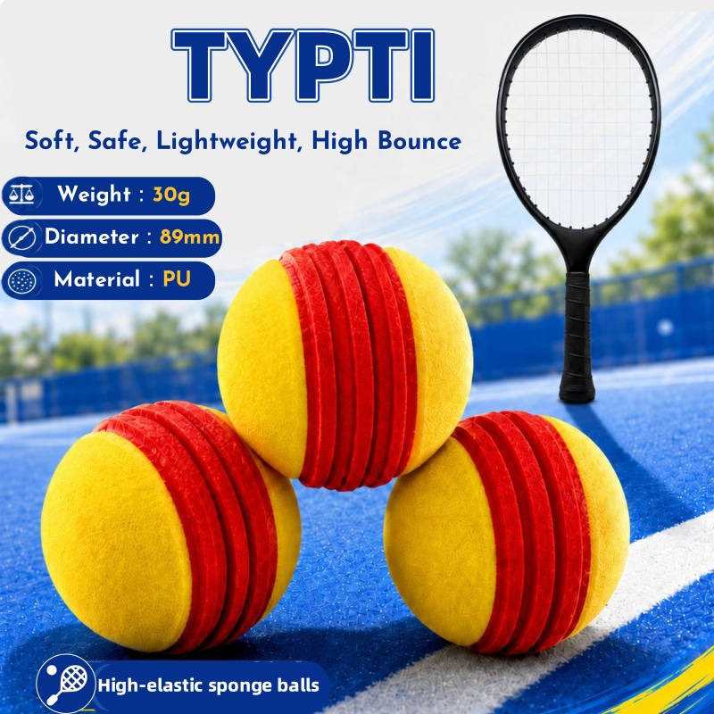 Pu Noise-Reducing Silent Pickleball 88mm High-Elastic Training Ball Foam Ball Silent Ball Typti Ball Sponge Ball