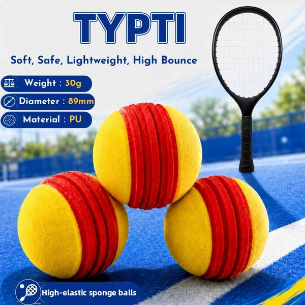 Pu Noise-Reducing Silent Pickleball 88mm High-Elastic Training Ball Foam Ball Silent Ball Typti Ball Sponge Ball
