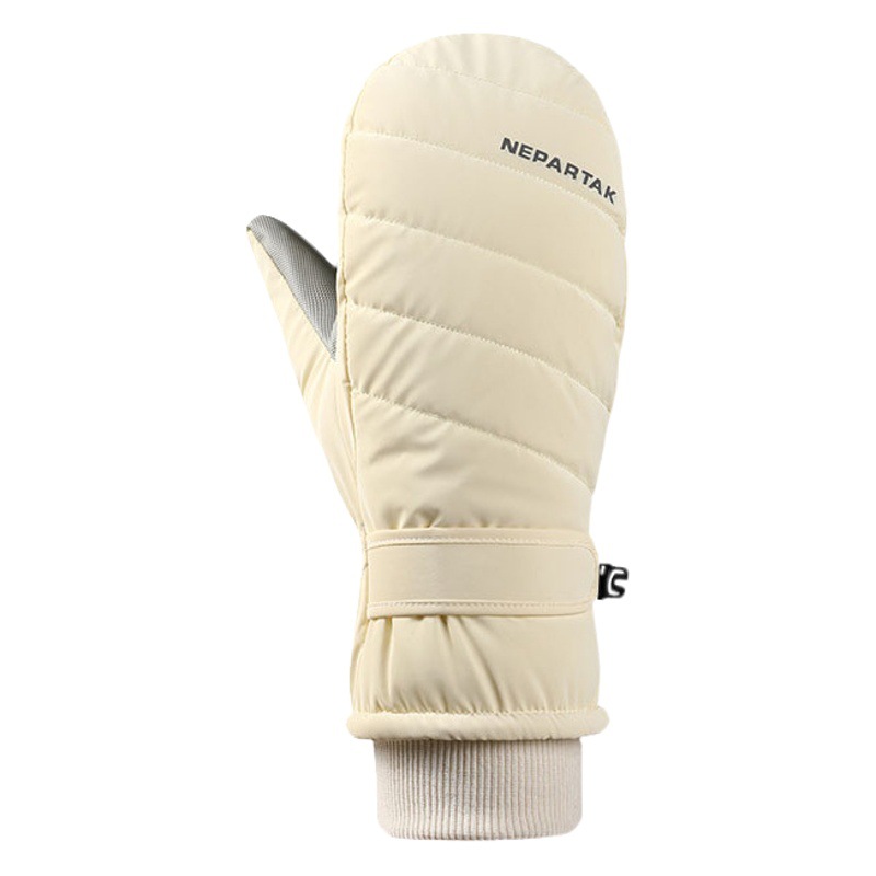 Guantes de esquí de invierno de las mujeres al aire libre cálido impermeable antideslizante forro polar grueso chapa ciclismo pantalla táctil mano tirantez al por mayor