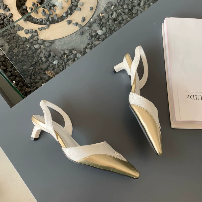 2023 весна лето новая женская обувь модный темперамент европейский и американский стиль красивый маленький квадратный туфли одиночные женские туфли на каблуках