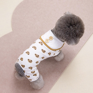 Pet dog four-leg pants pet dog homewear pet dog clothes spring and summer New 24 full bottom bear four-leg