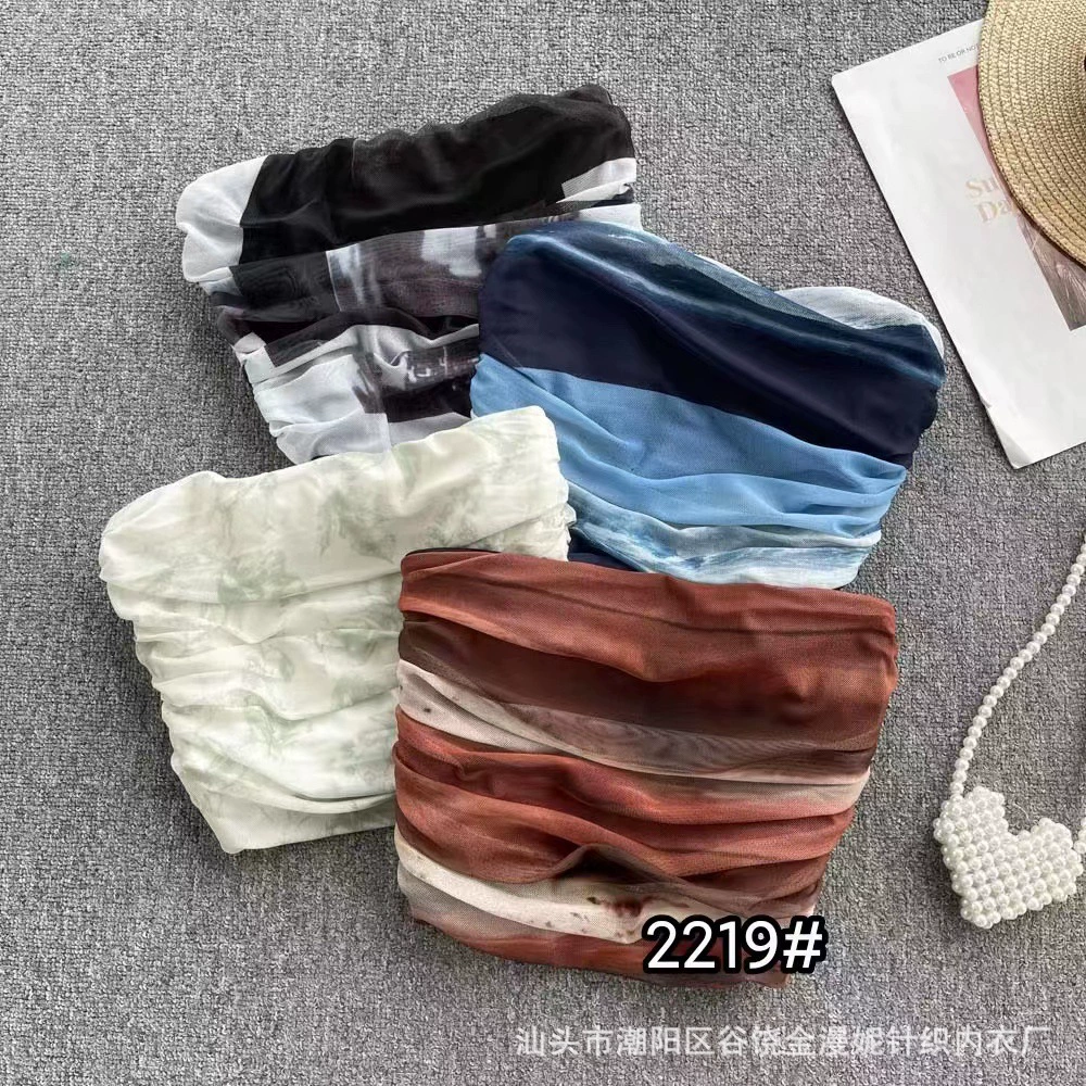 Топ-бандо бюстье (Tide) — зеленый лямочный бюстье без бретелей кроп-топ, защитное нижнее белье, one-size 40–60 кг