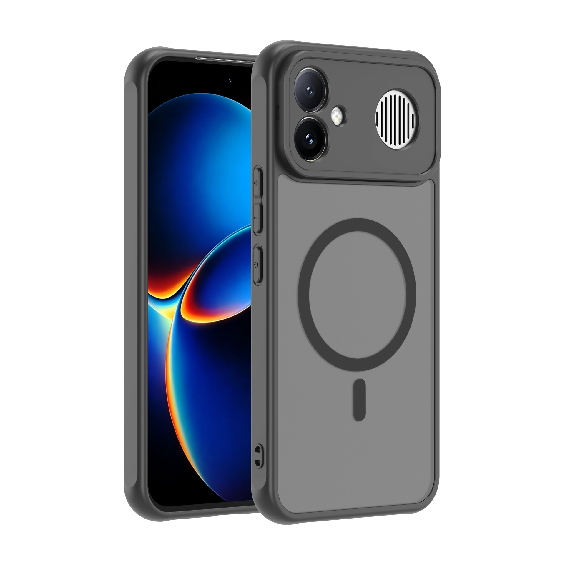 Black with magnetic suction (lens hole)