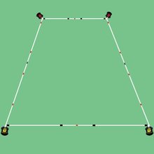 羽毛球场地边界线简易便携式可移动收纳式户外标准单打双打场地线