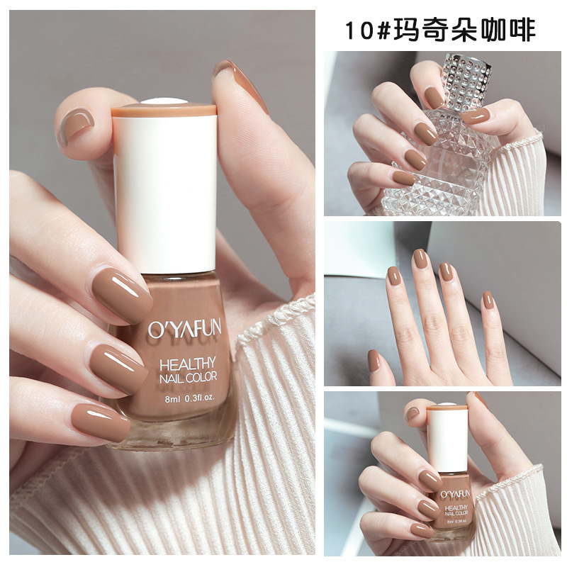 Esmalte de uñas nuevo esmalte de uñas desgarrable a base de agua de secado rápido sin hornear de secado rápido esmalte de uñas no picante primavera y otoño