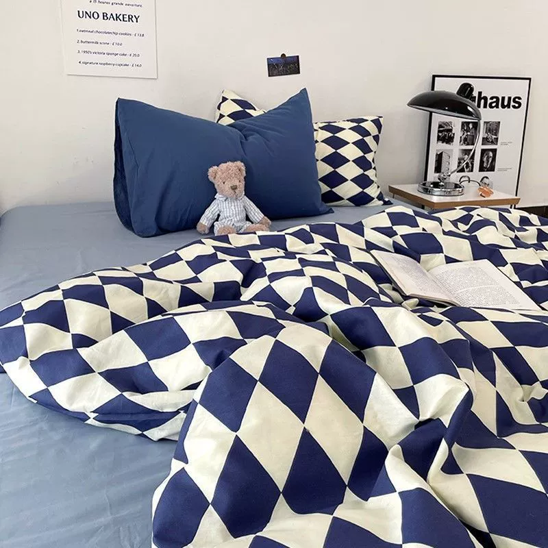 Bed Linen Set, Student/internet-celebrity Style, 3–4 Piece, Multiple Patterns, 1.2–2.4 m